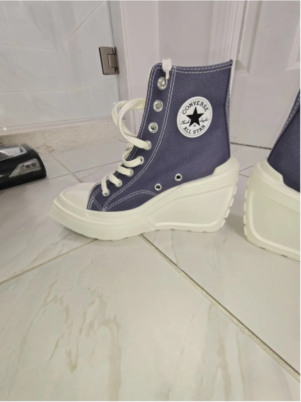 Converse Chuck 70 De Luxe Wedge 'lavender Ash' Women's Shoe New W/o Box Size 5.5